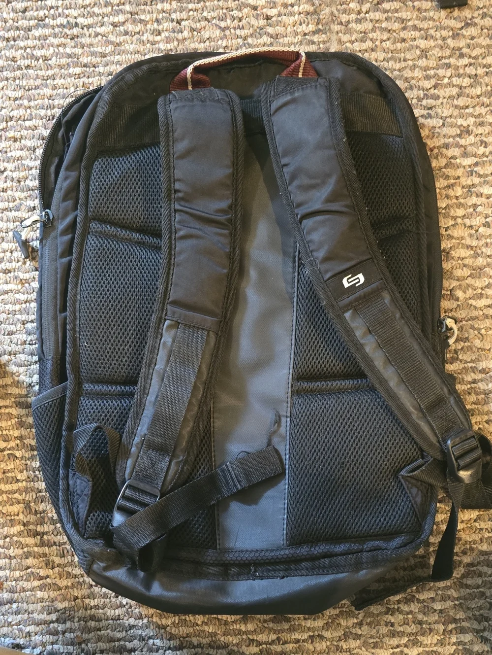 Black Men's Backpack - Durable Everyday Bag